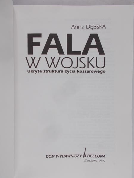 Dębska Anna - Fala w wojsku