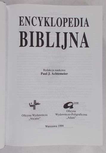 Achtemeier Paul J. (red.) - Encyklopedia Biblijna
