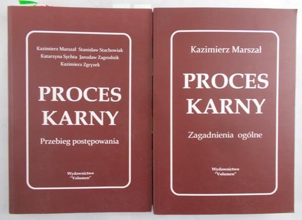 Marszał Kazimierz - Proces karny, 2 książki