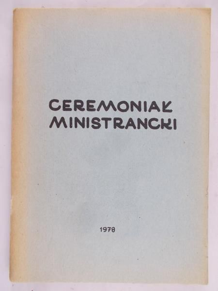 Głowa Władysław - Ceremoniał ministrancki