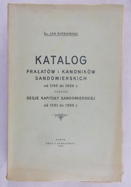 Wiśniewski Jan - Katalog, 1928 r.