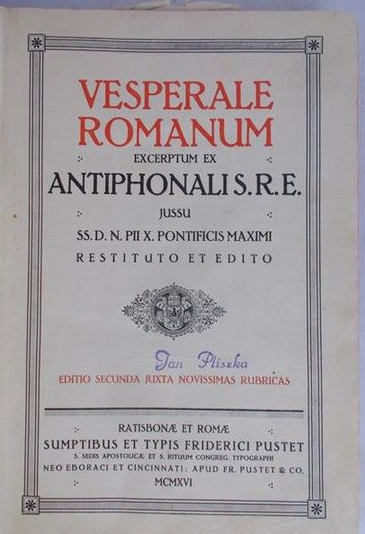 Vesperale Romanum, 1916 r.
