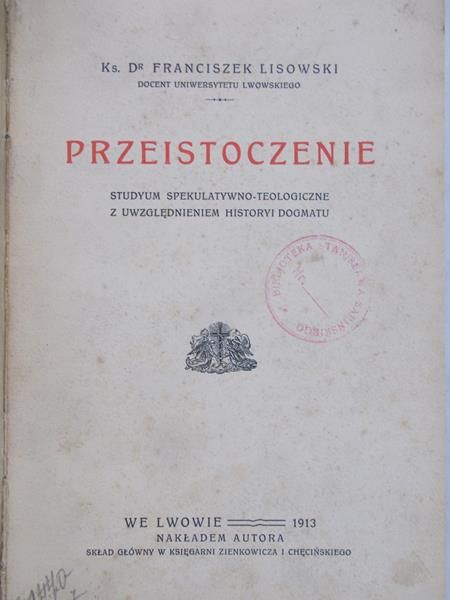 Lisowski Franciszek - Przeistoczenie, 1913 r.