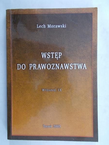 Morawski Lech - Wstęp do prawoznastwa