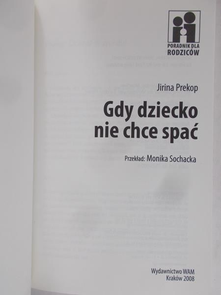 Prekop Jirina - Gdy dziecko nie chce spać