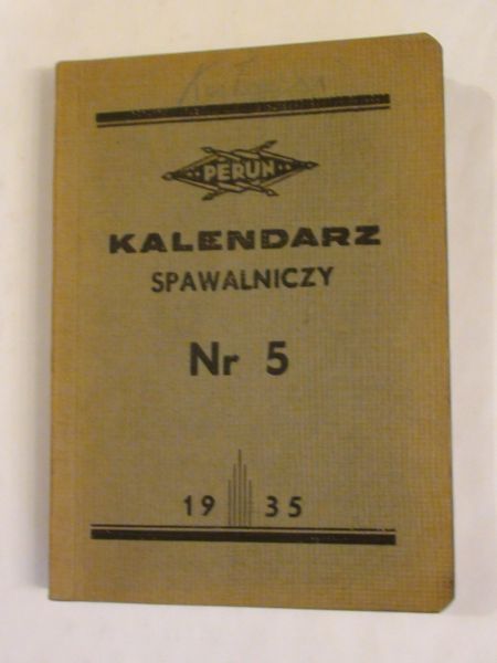Kalendarz spawalniczy, nr 5, 1935 rok