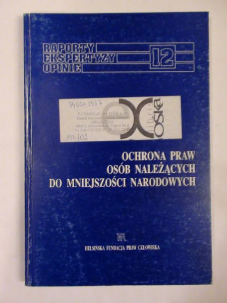 Ochrona praw osób należących  do mniejszości narodowych