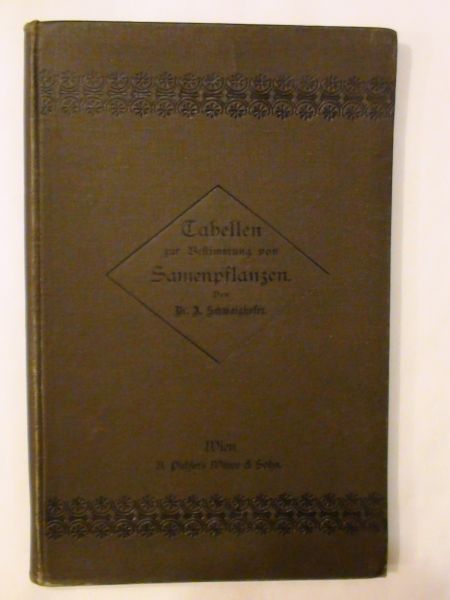 Tabellen zur Bestimmung Samenpflanzen 1909 r.
