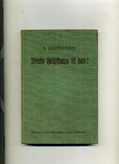 Heilpflanze ist das? 1939 r.