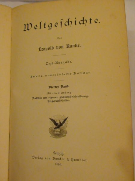 Weltgeschichte , 1896