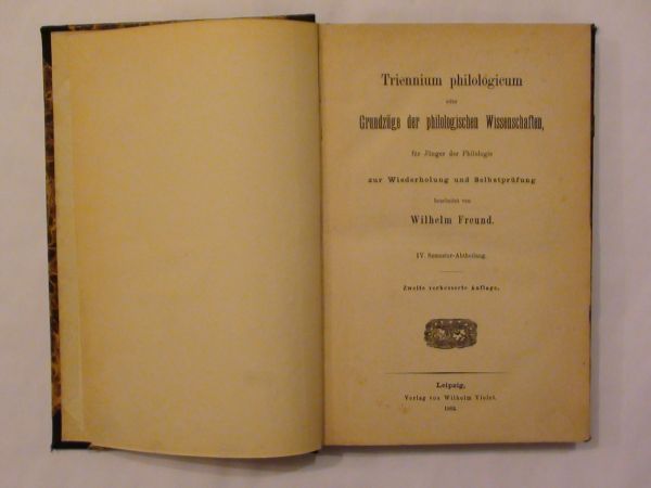 Triennium philologicum wyd. 1882 r.