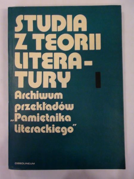 Głowiński Michał, Markiewicz Henryka (red.) - Studia z teorii literatury