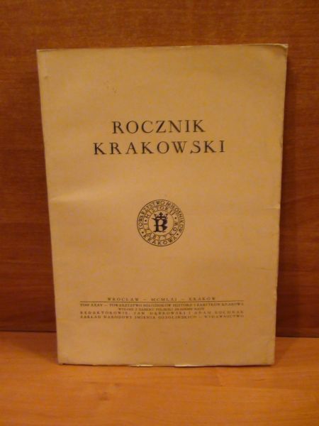 Rocznik krakowski Tom XXXV