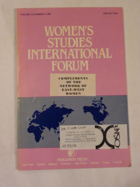 Women's studies international forum Vol.12
