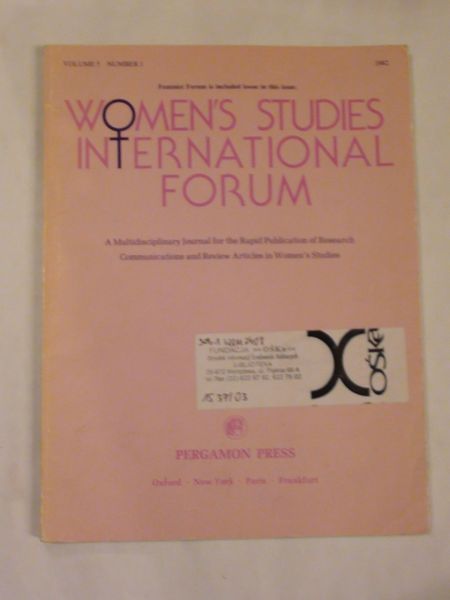 Women's studies international forum Vol.5