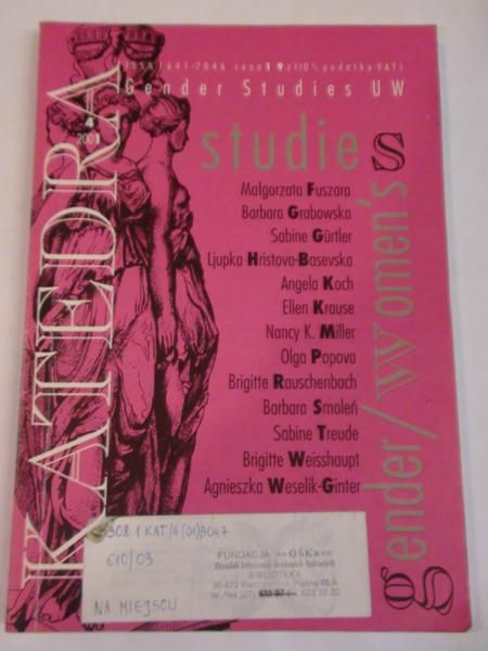 Fuszara Małgorzata,Grabowska Barbara - Gender studies UW