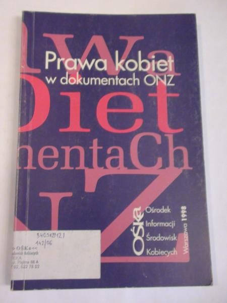 Prawa kobiet w dokumentach ONZ