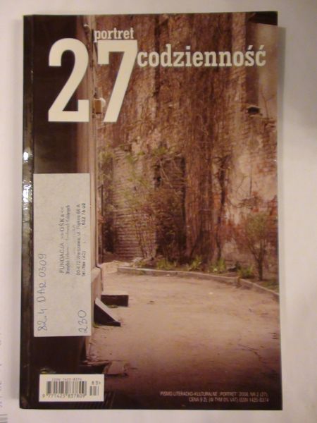 Pismo Literacko Kulturalne  Portret Codzienność nr 27
