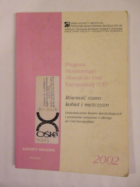 D. (red.) - Program monitoringu akcesji do UE