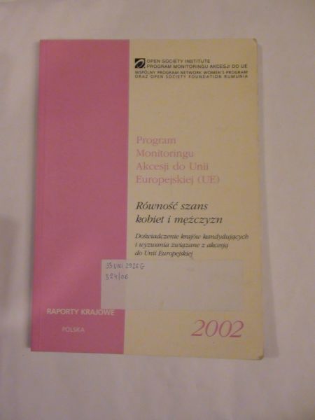 D. (red.) - Program monitoringu akcesji do UE
