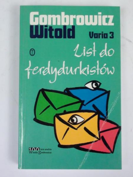 Varia 3. List do ferdydurkistów
