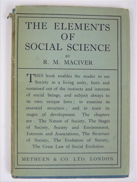The Elements of Social Science, 1944 r.
