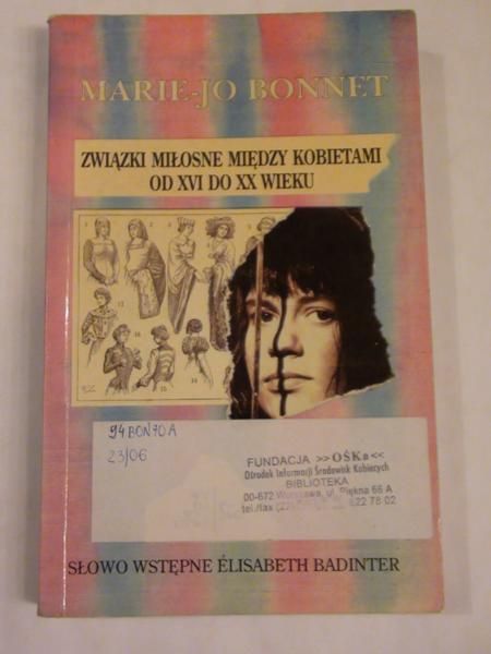 Związki miłośne między kobietami od XVI do XX wieku