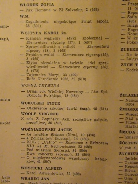 Tygodnik Powszechny 1958  Kompletny rocznik