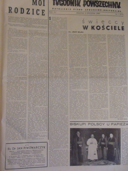 Tygodnik Powszechny 1960  Wojtyła! Kisiel!