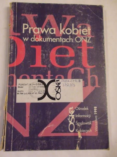 Prawa kobiet w dokumentach ONZ