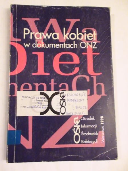 Prawa kobiet w dokumentach ONZ