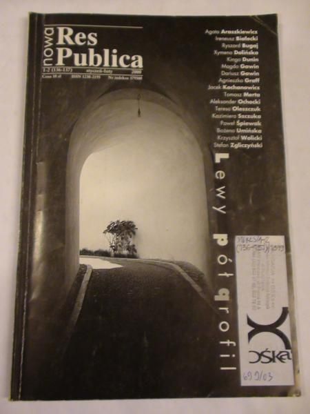 Gruszczyński P.,    - Res Publica Nowa 2000/1-2