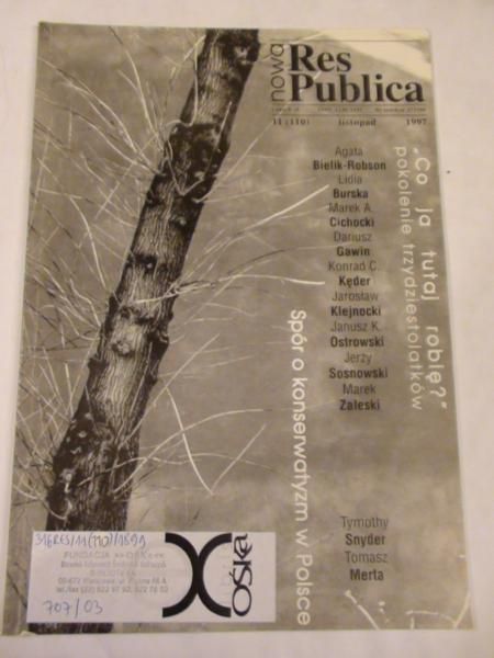 Gruszczyński P.,    - Res Publica Nowa 1997/11
