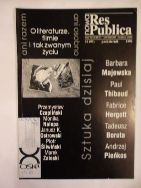 Gruszczyński P.,    - Res Publica Nowa nr 11 (98) 1996