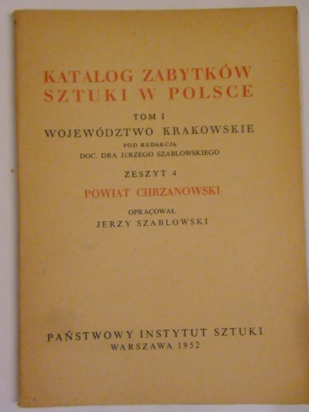 Katalog zabytków sztuki w Polsce Tom I zeszyt 4