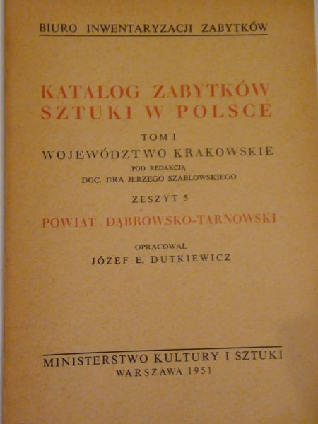 Katalog zabytków sztuki w Polsce Tom I zeszyt 5
