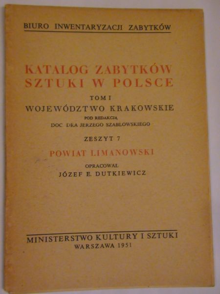 Katalog zabytków sztuki w Polsce Tom I zeszyt 7
