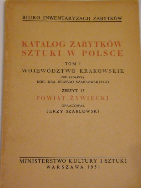 Katalog zabytków sztuki w Polsce Tom I zeszyt 15