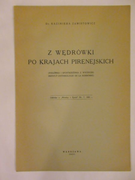 Z wędrówki po krajach pirenejskich,1931