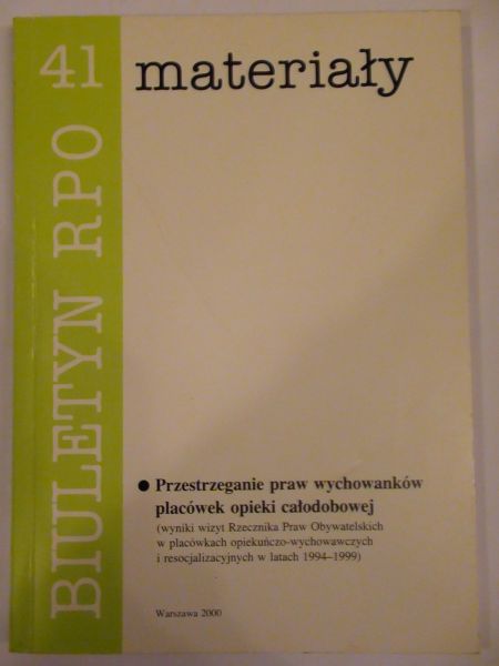 Rdzanek-Piwowar Grażyna,    - Biuletyn RPO nr 41