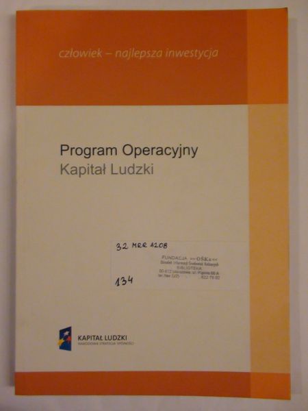 Człowiek najlepsza inwestycja program operacyjny kapitał ludzki