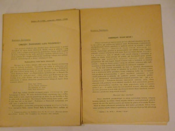 odbitki z Wiedzy i Życia - 8 szt. 1933-34