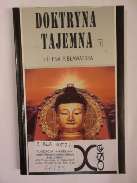 Doktryna Tajemna Tom I