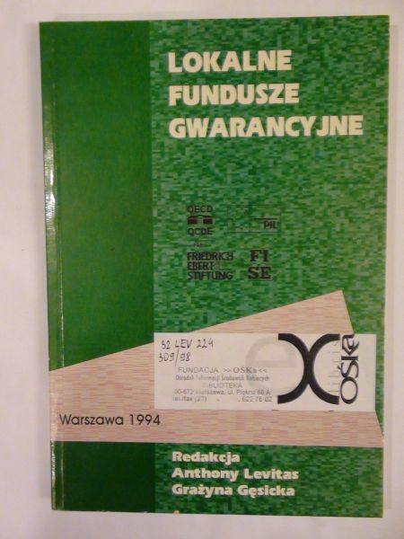 Levitas A., Gęsicka G. (red.)  - Lokalne fundusze gwarancyjne