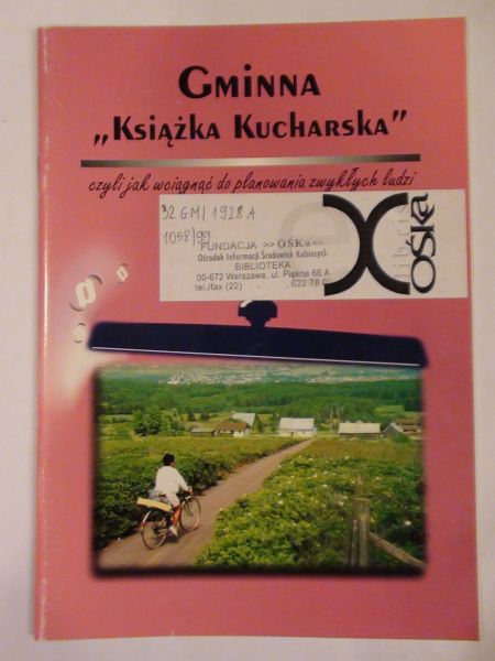 Gminna "Książka kucharska" czyli jak wyciągnąć do planowania zwykłych ludzi