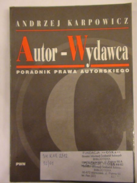 Karpowicz Andrzej - Autor – Wydawca
