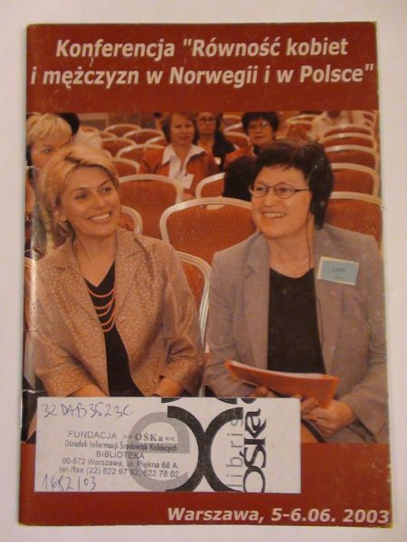 Konferencja "Równość kobiet i mężczyzn w Norwegii i w Polsce"