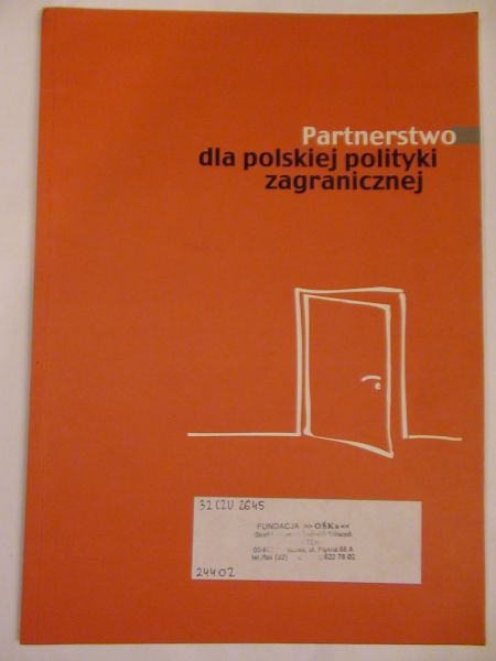 Partnerstwo dla polskiej polityki zagranicznej