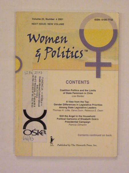 Women  & Politics Vol.22 Number 4 2001