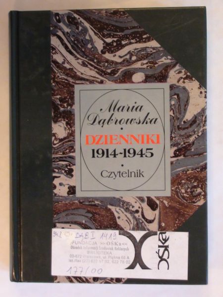 Dąbrowska Maria - Dzienniki 1914 - 1945 Tom 1